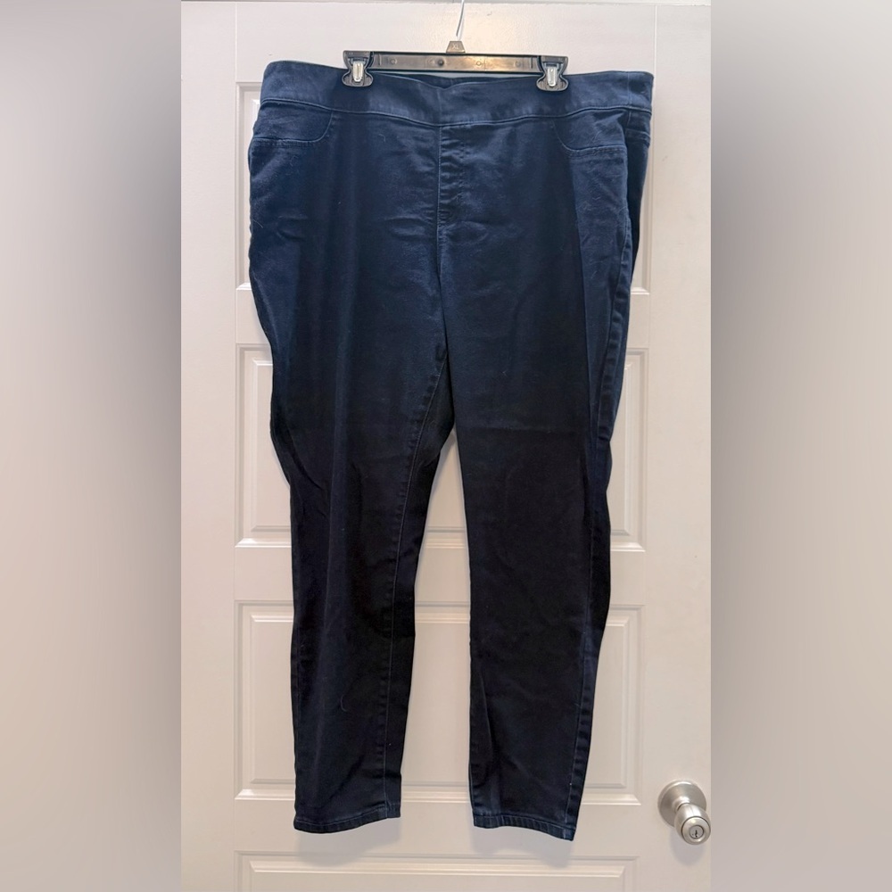 Lane Bryant Dark Wash Pull On Jeans, sz 22 plus
